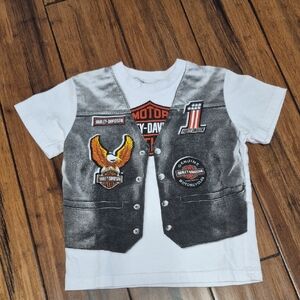 HARLEY DAVIDSON Kids Graphic Vest T-Shirt